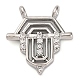 Латунные микро проложить кубического циркония подвески KK-K339-10A-02-1
