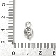 Латунные микро проложить кубического циркония подвески KK-M322-48P-01-3
