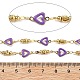 Латунные сердечные цепи KK-D368-03G-G-2