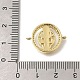 Латунные подвески-подвески с прозрачным кубическим цирконием Saint Benedict KK-M101-07G-3