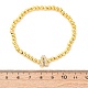 Латунные круглые бусины эластичные браслеты BJEW-A034-05G-5
