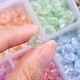 500шт 10 цвета хрустящие стеклянные бусины GLAA-SZ0001-56-5