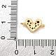 Подвески-сердечки с микропаве из латуни и кубическим цирконием KK-F894-03G-03-3