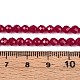 Нити бусин из красного корунда G-E411-40-4mm-4