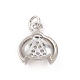 Латунные микро проложить кубического циркония подвески KK-C012-44P-2