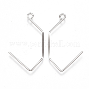 Латунные крючки для сережек KK-T038-421P