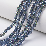 Гальванизируйте прозрачное стекло бисер нитей EGLA-A034-T4mm-Q14