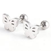 Серьги-штанги для хрящей из нержавеющей стали 201 EJEW-R147-18