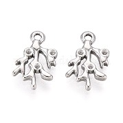 Подвеска из нержавеющей стали 304 со стразами STAS-T067-44P