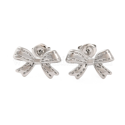 Серьги-гвоздики из нержавеющей стали 304 EJEW-G395-05P-1