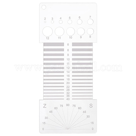 Акриловые линейки для вязания TOOL-WH0125-93-1