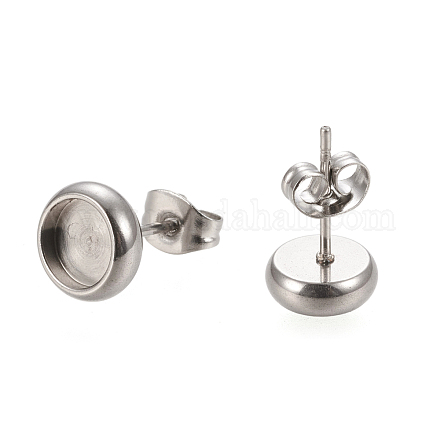 Серьги-гвоздики из нержавеющей стали 304 STAS-K202-05B-P-1