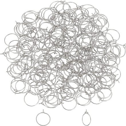 Серьги-кольца из нержавеющей стали 316L STAS-UN0018-18P-1