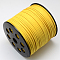 Faux Suede Cord, Faux Suede Lace, Gold, 2.7x1.4mm, about 98.42 yards(90m)/roll