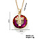 Vintage Sparkling Rhinestone Cross Virgin Pendant Necklaces, Brass Cable Chain Necklaces for Women, Golden, 15.75 inch(400mm)