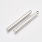 Tarnish Resistant 201 Stainless Steel Big Pendants, Bar, Stainless Steel Color, 55x5mm, Hole: 3mm