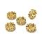 Brass Micro Pave Cubic Zirconia European Beads, Rings, Real 18K Gold Plated, 8.5x3.5mm, Hole: 5mm