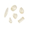 120Pcs 6 Styles Resin Rhinestone Cabochons, Nail Art Decoration Accessories, Mixed Shapes, Light Goldenrod Yellow, 7~10.5x2.5~5x2~3mm, 20pcs/style