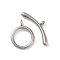 Non-Tarnish 304 Stainless Steel Ring Toggle Clasps, Stainless Steel Color, 13.5x11x1.5mm, Hole: 1.5mm, Bar: 7x19.5x3, Hole: 1.5mm