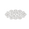 Iron Filigree Joiners Links, Etched Metal Embellishments, Rhombus, Platinum, 32x55x1mm