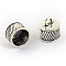 Tibetan Style Alloy Cord Ends, End Caps, Cadmium Free & Nickel Free & Lead Free, Antique Silver, 15.5x14.5mm, Hole: 3.5mm, about 300pcs/1000g