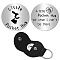 201 Stainless Steel Commemorative Coin, Pocket Hug Coin, Inspirational Quote Coin, Decision Maker, Flat Round, Stainless Steel Color, Rabbit, 30x2mm
