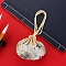 Flower Embroidery Silk & Satin Drawstring Sachet Bags with Tassel, for Jewelry, Floral White, 10x8.5cm