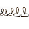 Zinc Alloy Swivel Lobster Claw Clasps, Swivel Snap Hook Clasps, Bag Clasps Findings, Gunmetal, 48mm