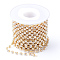 Iron Rhinestone Strass Chains, with Spool, Rhinestone Cup Chains, Crystal, 2.3~2.4mm, about 10yards/roll