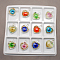 Handmade Gold Sand Lampwork Pendants, Heart, Mixed Color, 40~46x31~36x12mm, Hole: 5mm, 12pcs/box