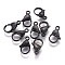 304 Stainless Steel Lobster Claw Clasps, Parrot Trigger Clasps, Electrophoresis Black, 19~19.5x11.5x5mm, Hole: 2.5mm