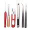 Set of 10 Pieces Jewelry Making Beading Tool Kit With Black Zippered Case Accessories