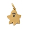 Halloween 304 Stainless Steel Charms, with Enamel and Jump Ring, Ghost Charm, Real 14K Gold Plated, 10x8x0.9mm, Hole: 2.7mm