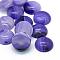 Dyed Natural Striped Agate/Banded Agate Cabochons, Half Round/Dome, Mauve, 16x6~7mm