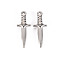 Non-Tarnish 304 Stainless Steel Pendants, Dagger, Stainless Steel Color, 24x9x4mm, Hole: 1.4mm