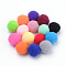 DIY Doll Craft, Polyester Pom Pom Ball, Round, Mixed Color, 27~30mm