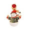 Christmas Theme Brass Micro Pave Cubic Zirconia Pendants, Nickel Free, with Enamel, Real 18K Gold Plated, Snowman, 23.5x18x5mm, Hole: 4.5x2.5mm