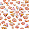 160Pcs 8 Style Sew on Rhinestone, Resin Rhinestone, 2-Hole Links, Flat Back & Back Plated, Garments Accessories, Mixed Shape, Topaz AB, 8~20x7~13mm, 20pcs/style