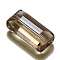 K9 Glass, Imitation Austrian Crystal Beads, Grade AAA, Faceted, Rectangle, BurlyWood, 4.55x8x3mm, Hole: 0.7~0.9mm
