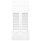 Acrylic Knitting Rulers, Knitting Tools, Rectangle, Clear, 16x7x0.4cm, Hole: 5mm