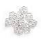 Tarnish Resistant 304 Stainless Steel Charms, Dog Paw Prints, Stainless Steel Color, 12.9x11.8x1mm, Hole: 1.5mm