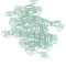 5Pcs Transparent Glass Beads, Top Drilled, Teardrop, Medium Aquamarine, 14x8mm, Hole: 1mm