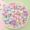 Opaque Resin Cabochons, Cartoon Rainbow Color Cabochons, Rectangle, 11.5~12x13x7mm