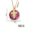Vintage Sparkling Rhinestone Cross Virgin Pendant Necklaces, Brass Cable Chain Necklaces for Women, Golden, 15.75 inch(400mm)