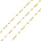 Brass Link Chains, Unwelded, Cadmium Free & Nickel Free & Lead Free, with Spool, Golden, 3~8x2.5mm