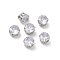Round Stainless Steel Prong Settings, with Cubic Zirconia Faceted, Lavender, 4x3mm, Hole: 1mm, about 300pcs/set