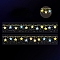 PET Tape, Star, Golden Metal Enlaced, Colorful, 30mm