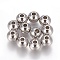 Tarnish Resistant 201 Stainless Steel Beads, Round, Stainless Steel Color, 8x6.5mm, Hole: 2.5mm