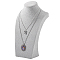 PH PandaHall 1pc Velvet Necklace Jewelry Display Holder 3D Necklace Chain Model Bust Display Holder Stand Necklaces Display Necklace Mannequin Jewelry Bust Stand 11 inch Height(Grey)