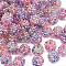 AB-Color Resin Rhinestone Beads, with Acrylic Round Beads Inside, for Bubblegum Jewelry, Colorful, 14x12mm, Hole: 2~2.5mm